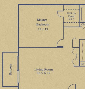 1 BR 1 BATH